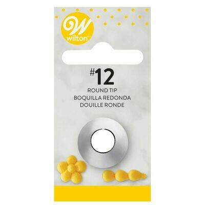 WILTON Nozzle ROUND No.12 - Μύτη Κορνέ Στρογγυλή