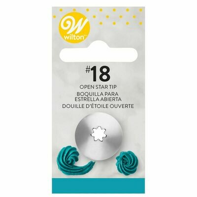 WILTON Nozzle -OPEN STAR No.18 - Μύτη Κορνέ Αστέρι