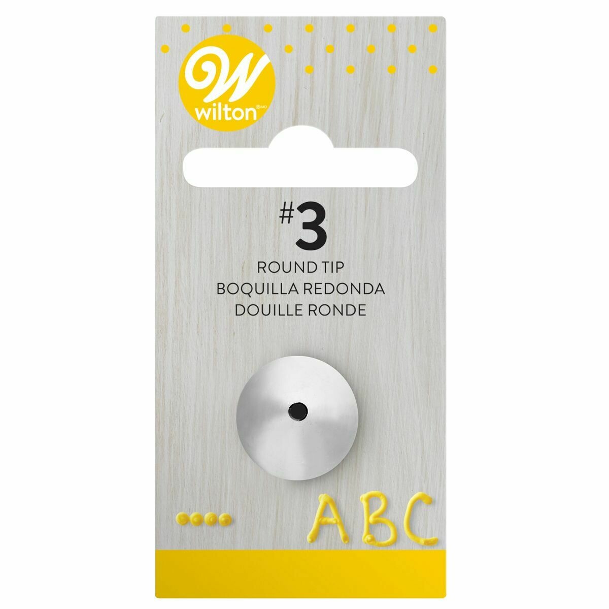 WILTON Nozzle ROUND No.3 - Μύτη Κορνέ Στρογγυλή