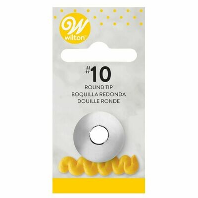 WILTON Nozzle ROUND No.10 - Μύτη Κορνέ Στρογγυλή