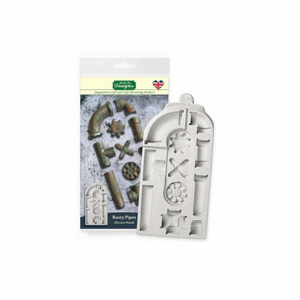 SALE!!! Katy Sue Silicone Mould -RUSTY PIPES -Καλούπι Σιλικόνης Σκουριασμένοι Σωλήνες