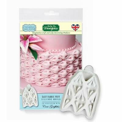 Katy Sue Silicone Mould -FABRIC PUFF -Καλούπι Σιλικόνης Ύφασμα Katy Sue Silicone Mould -FABRIC PUFF -Καλούπι Σιλικόνης Ύφασμα