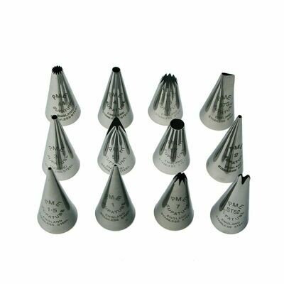 SALE!!! PME Supatubes Set of 12 - Σετ μύτες κορνέ διάφορα σχέδια