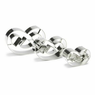 Patisse Cookie Cutter -Pretzel 3 τμχ - Σετ 3τεμ κουπ πατ για Πρέτζελ Patisse Cookie Cutter -Pretzel 3 τμχ - Σετ 3τεμ κουπ πατ για Πρέτζελ