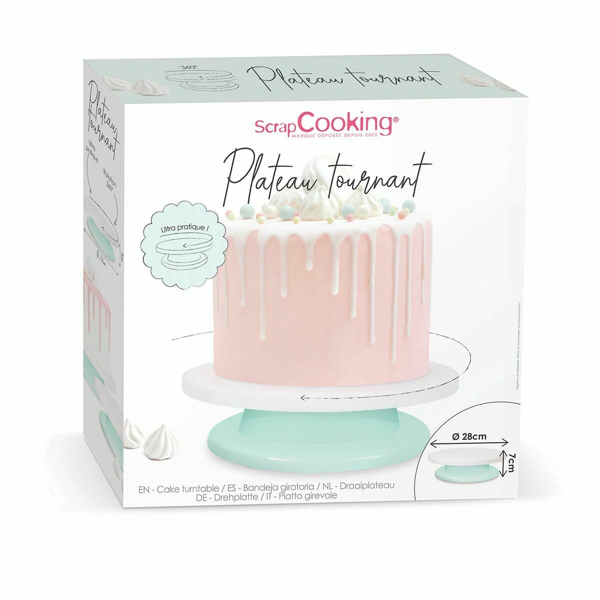 ScrapCooking Turntable 28εκ - Περιστρεφόμενη Βάση Εργασίας 28εκ