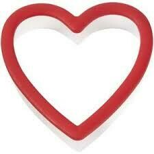 Wilton Plastic Grippy Cutter -HEART -Κουπ πατ Καρδιά με λαβή σιλικόνης 9εκ Wilton Plastic Grippy Cutter -HEART -Κουπ πατ Καρδιά με λαβή σιλικόνης 9εκ