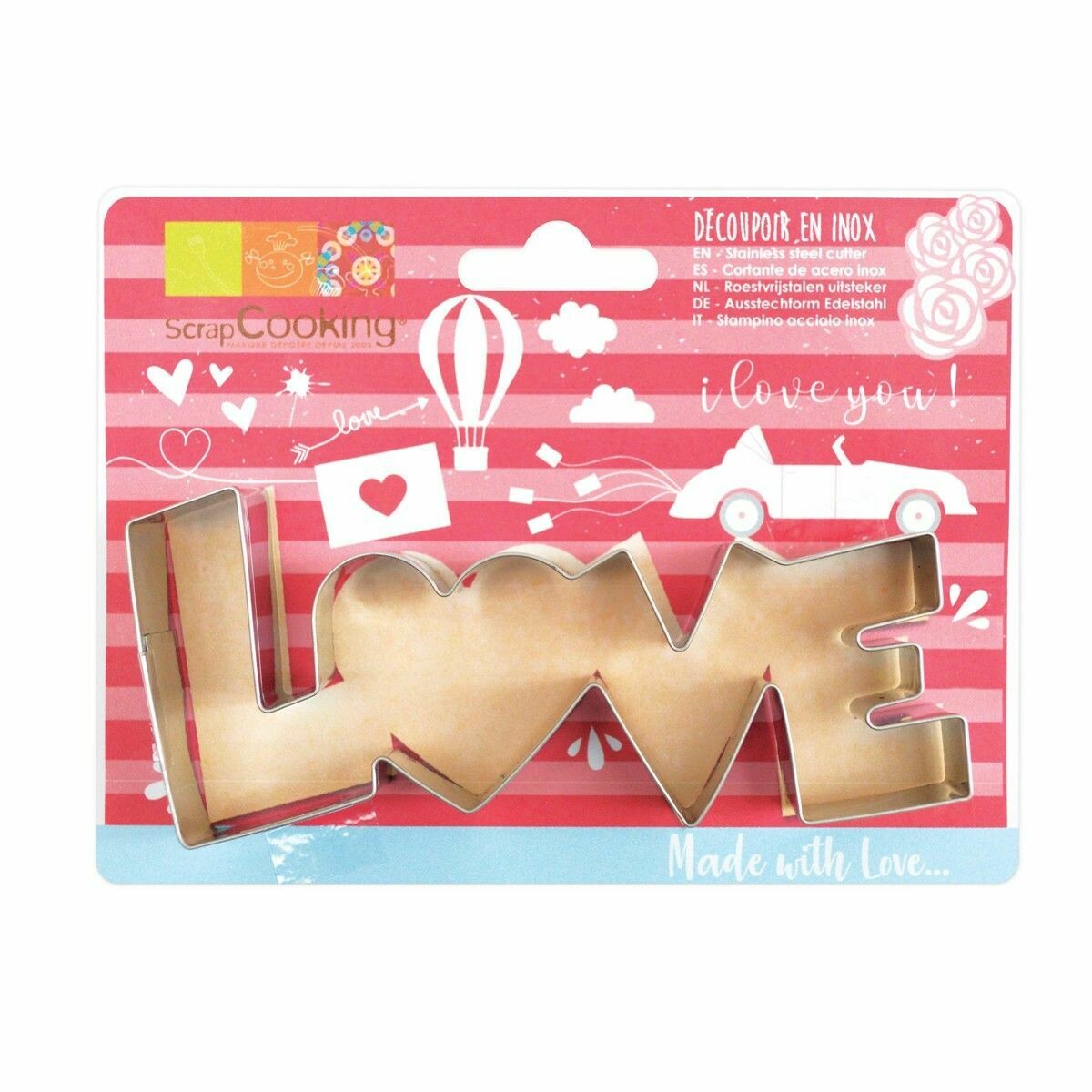 Scrapcooking Cookie Cutter -&#39;LOVE&#39; - Κουπ πατ &#39;LOVE&#39;