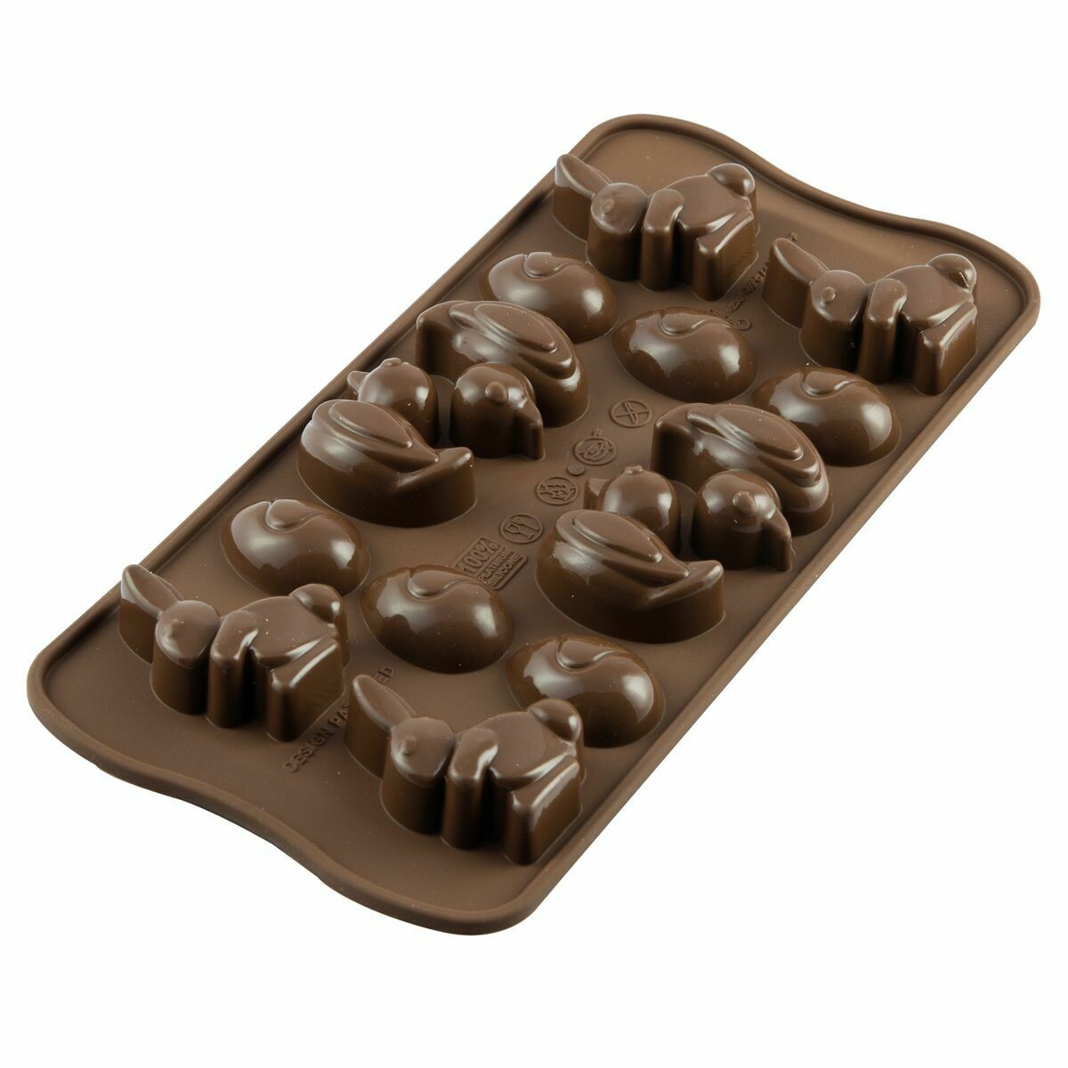 SALE!!! Silikomart Chocolate Mould -Easter Bunny, Chicks &amp; Eggs - Καλούπι Σιλικόνης για Πασχαλινά σοκολατάκια