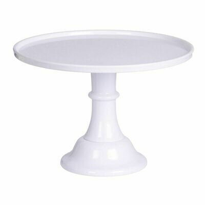 Melamine Cake Stand -LARGE WHITE- Μεγάλη Βάση Για Τούρτα από Μελαμίνη - Λευκή 30εκ