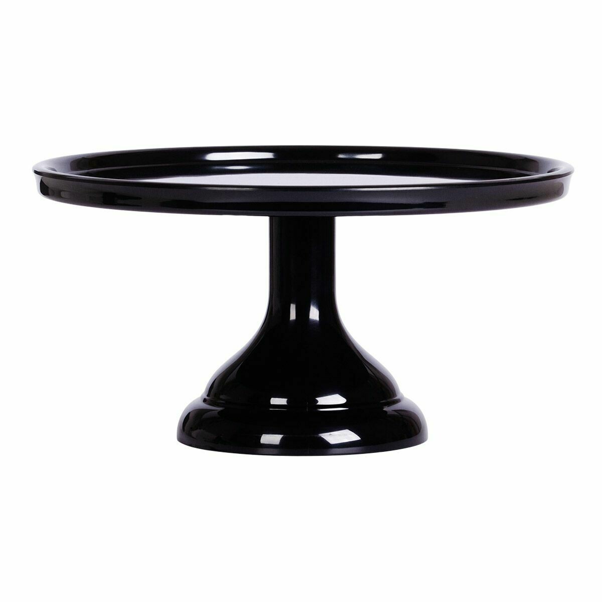 Melamine Cake Stand -SMALL BLACK - Μικρή Βάση Για Τούρτα από Μελαμίνη - Μάυρη 24εκ