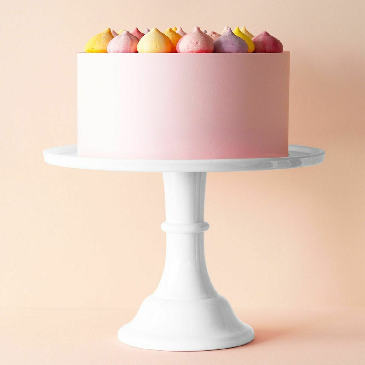 Melamine Cake Stand -LARGE WHITE- Μεγάλη Βάση Για Τούρτα από Μελαμίνη - Λευκή 30εκ