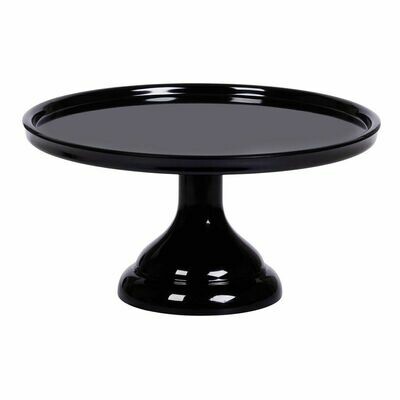 Melamine Cake Stand -SMALL BLACK - Μικρή Βάση Για Τούρτα από Μελαμίνη - Μάυρη 24εκ
