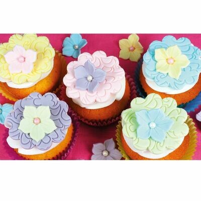FunCakes Fondant -MULTIPACK -PASTEL COLOURS 5x100g - Σετ με Ζαχαρόπαστες σε 5 χρώματα - Κίτρινο, Λαχανί, Γαλάζιο, Ροζ και Λιλά