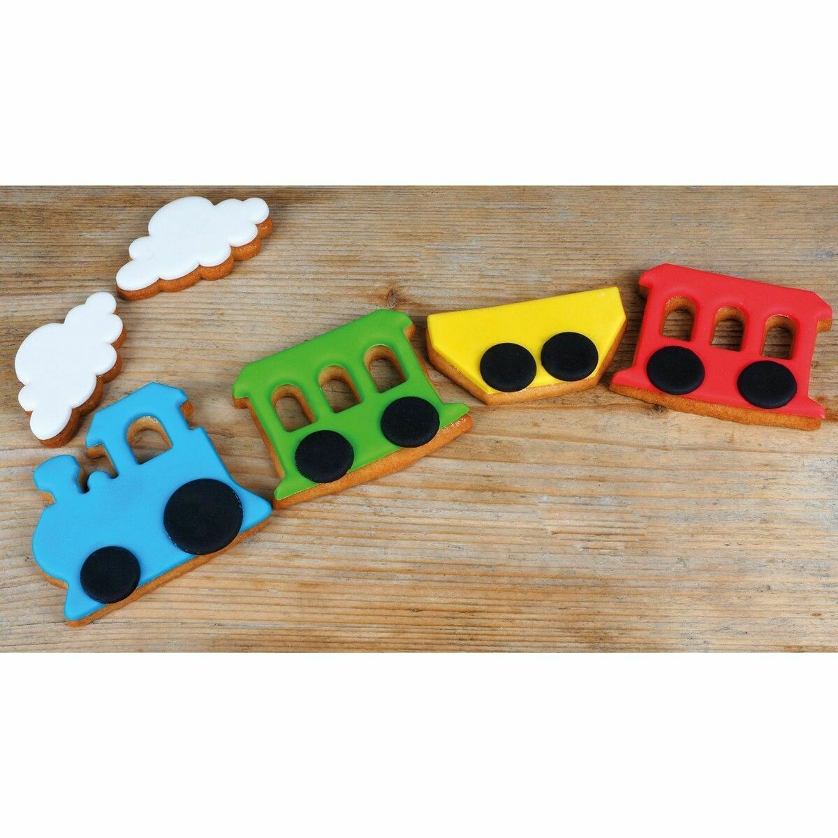 FunCakes Fondant -MULTIPACK -ESSENTIAL COLOURS 5x100g - Σετ με Ζαχαρόπαστες σε 5 χρώματα - Κίτρινο, Πράσινο, Μπλε, Κόκκινο και Μαύρο