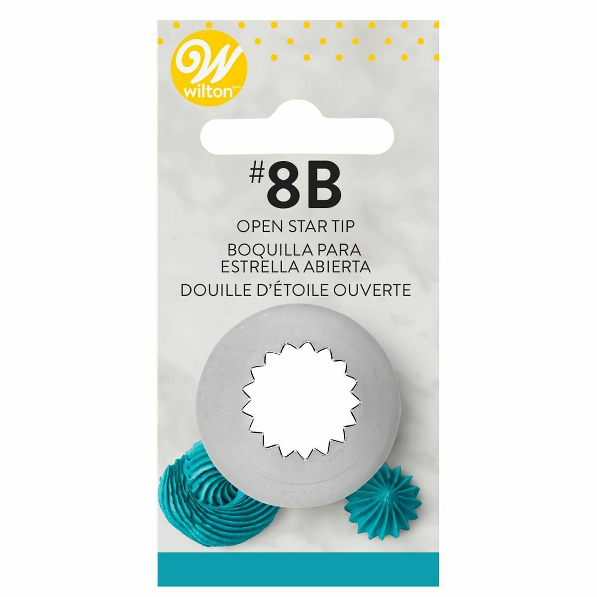 WILTON Nozzle -OPEN STAR No.8B -Μύτη για Κορνέ