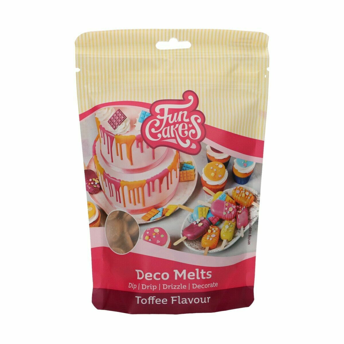 FunCakes Deco Melts ΜΕ ΓΕΥΣΗ ΚΑΡΑΜΕΛΑ TOFFEE 250γρ Caramel Flavour