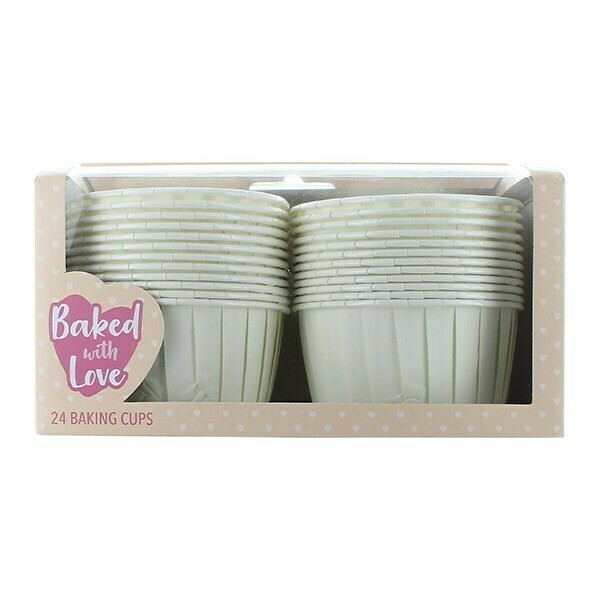 Baked With Love Baking Cups -IVORY -Κυπελάκια Ψησίματος 6εκ -Ιβουάρ 24 τεμ