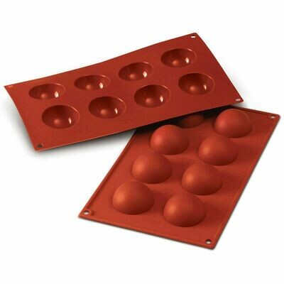Silikomart - Semisphere Mould -Καλούπι Σιλικόνης για 8 Ημισφαίρια Μεσαία-5εκ