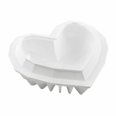 Silikomart Mould Amorini Origami Geometric LARGE Heart - Καλούπι Σιλικόνης για Μεγάλη Γεωμετρική Καρδιά Οριγκάμι
