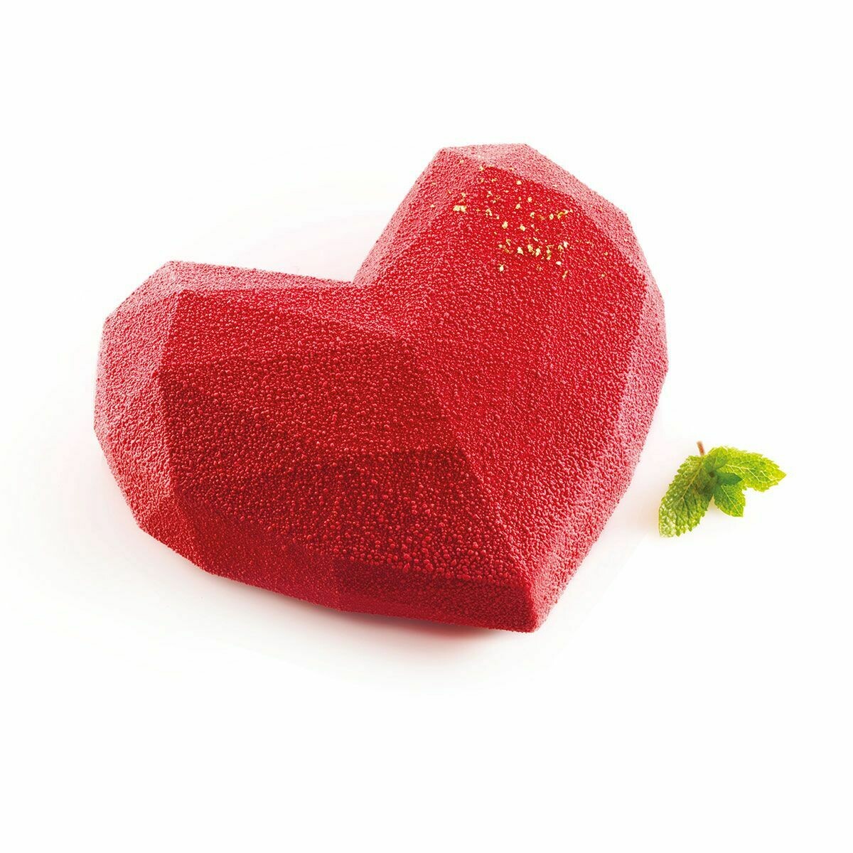 Silikomart Mould Amorini Origami Geometric LARGE Heart - Καλούπι Σιλικόνης για Μεγάλη Γεωμετρική Καρδιά Οριγκάμι