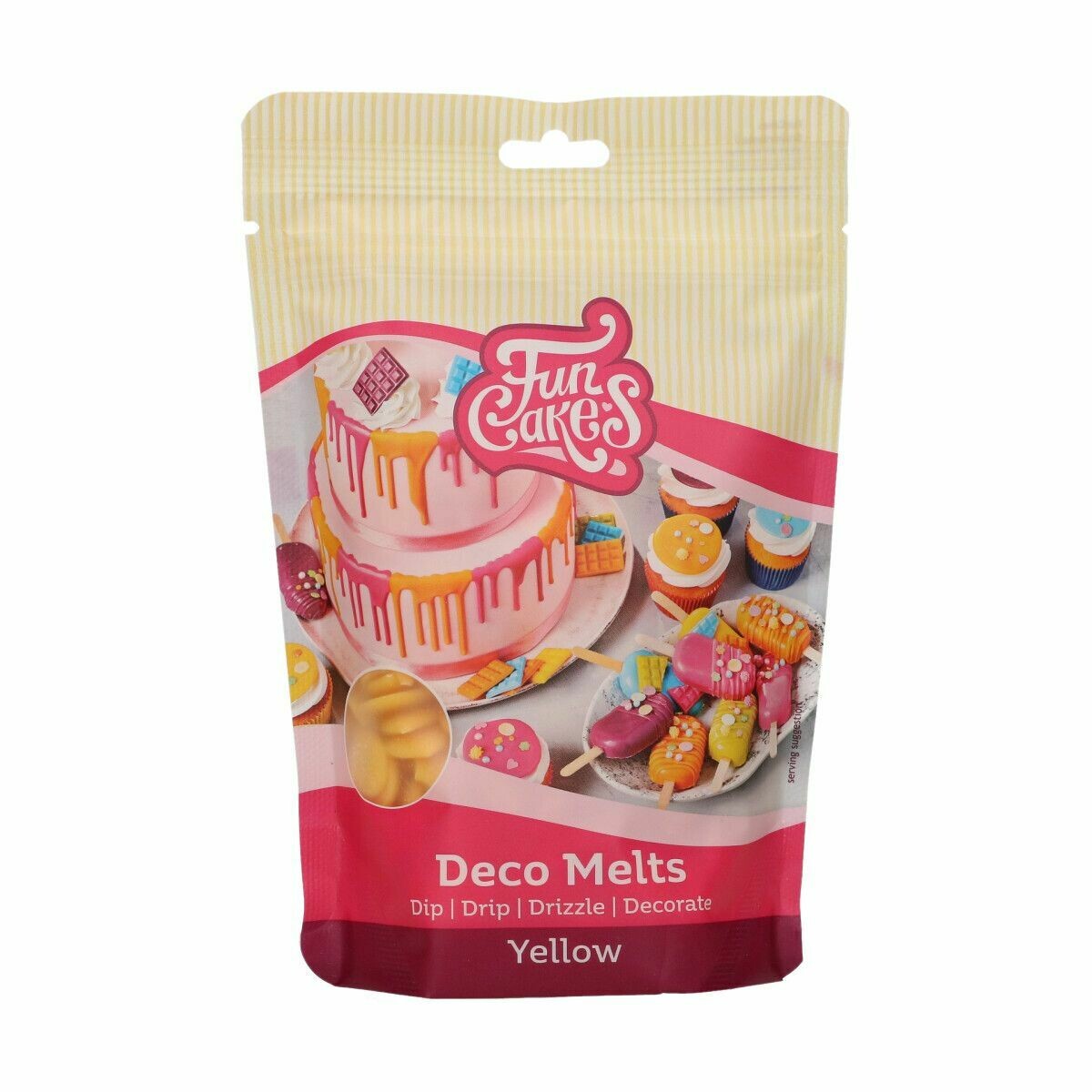 FunCakes Deco Melts -YELLOW -Κίτρινο 250γρ