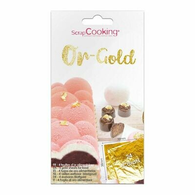ScrapCooking 24 Carats Gold Leaf Sheets 4 τμχ - Φύλλα Χρυσού ScrapCooking 24 Carats Gold Leaf Sheets 4 τμχ - Φύλλα Χρυσού