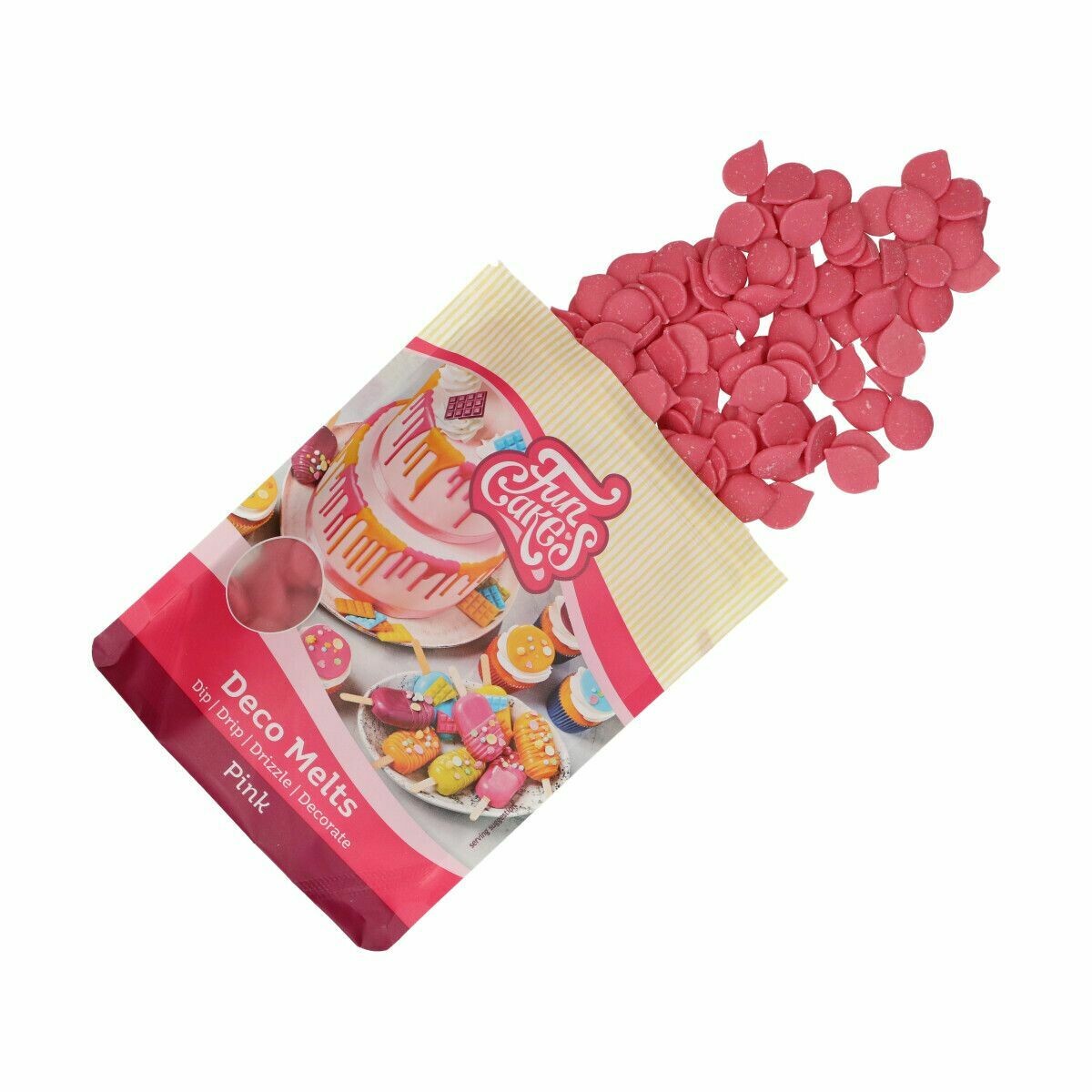 FunCakes Deco Melts -PINK -Ροζ 250γρ