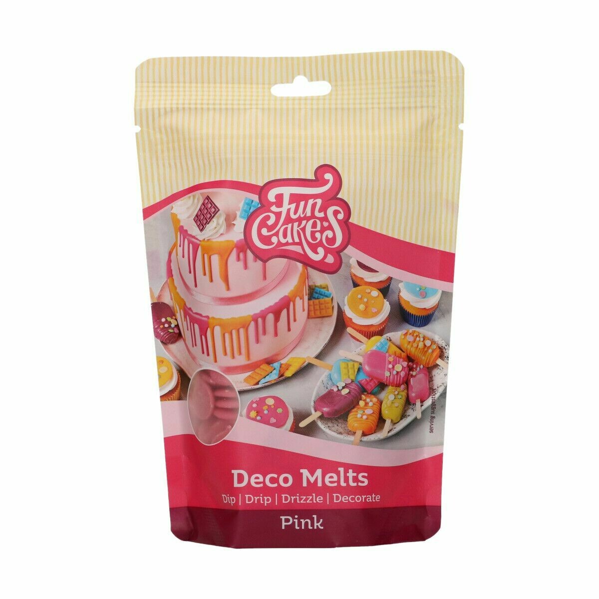 FunCakes Deco Melts -PINK -Ροζ 250γρ
