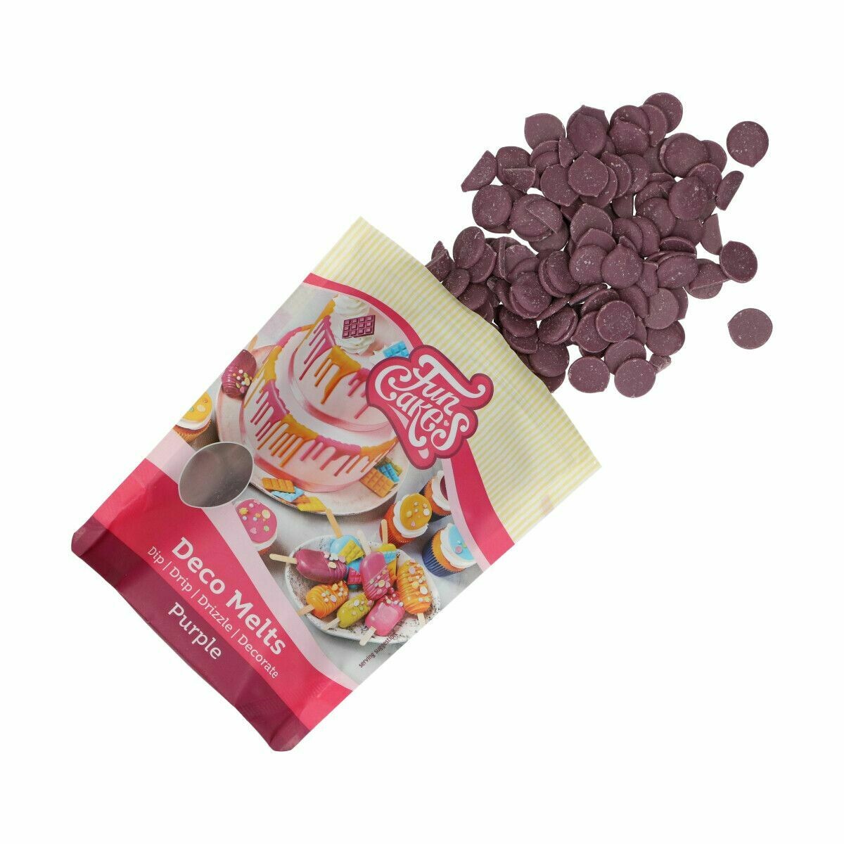 FunCakes Deco Melts -PURPLE  -Μωβ 250γρ