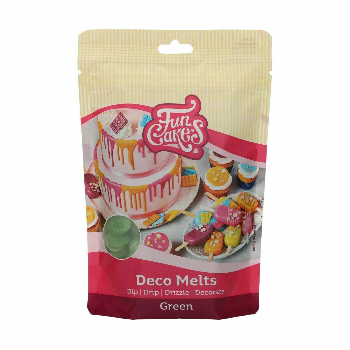 FunCakes Deco Melts -GREEN -Πράσινο 250γρ