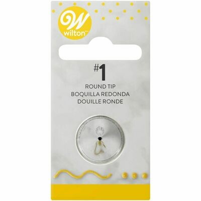 WILTON Nozzle ROUND No.1 - Μύτη Κορνέ Στρογγυλή