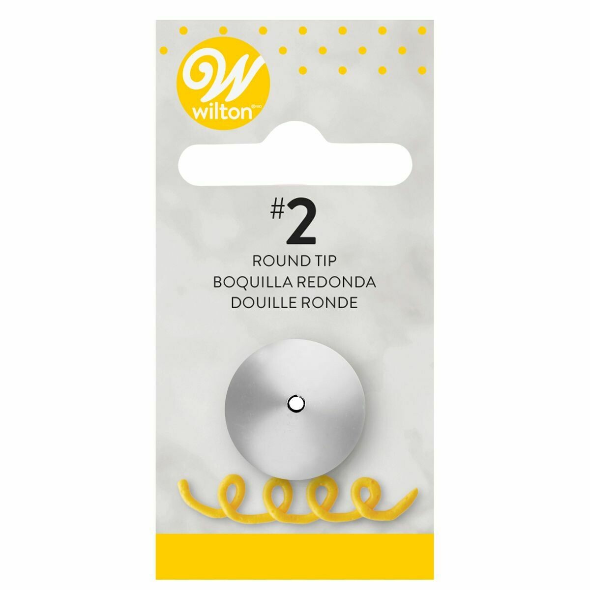 WILTON Nozzle ROUND No.2 - Μύτη Κορνέ Στρογγυλή
