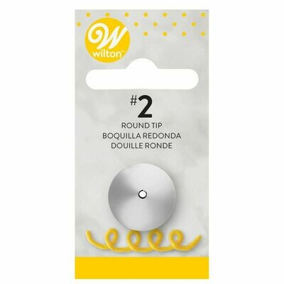 WILTON Nozzle ROUND No.2 - Μύτη Κορνέ Στρογγυλή