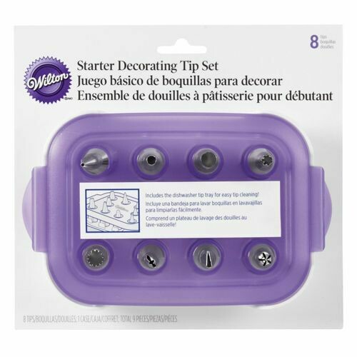 WILTON Nozzles -Starter Set of 9 - Σετ 9τεμ - Μύτες για κορνέ σε θήκη