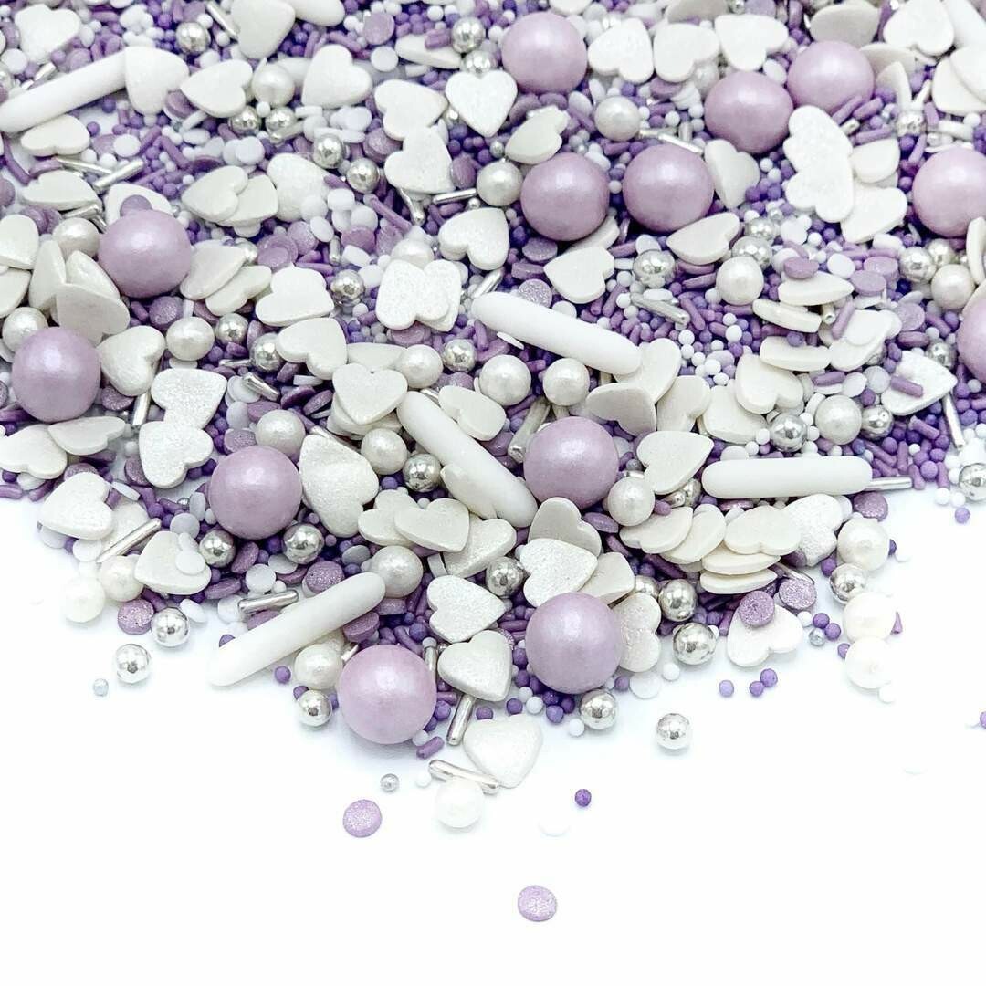 ζ24 02 SALE!!! Happy Sprinkles Mix -PURPLE WEDDING 90g - Μείγμα Ζαχαρωτών σε Λιλά και Λευκές Αποχρώσεις ΑΝΑΛΩΣΗ ΚΑΤΑ ΠΡΟΤΙΜΗΣΗ 5/2024