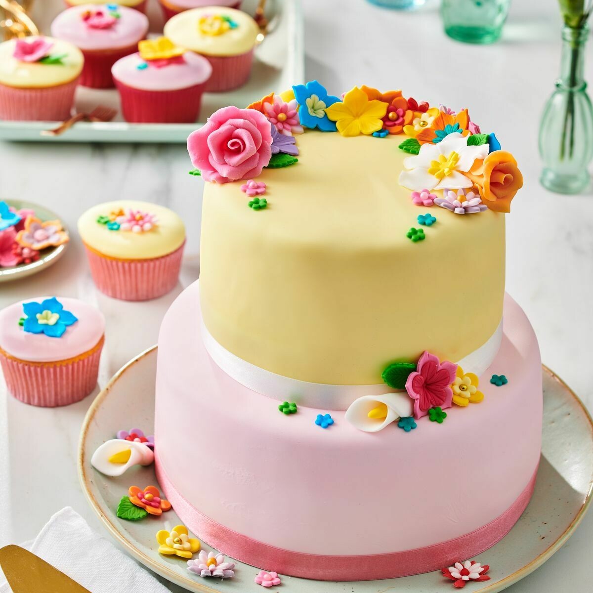 FunCakes Fondant -MULTIPACK -PINK COLOUR PALETTE 5x100g - Σετ με 5 Ζαχαρόπαστες σε Αποχρώσεις του Ροζ