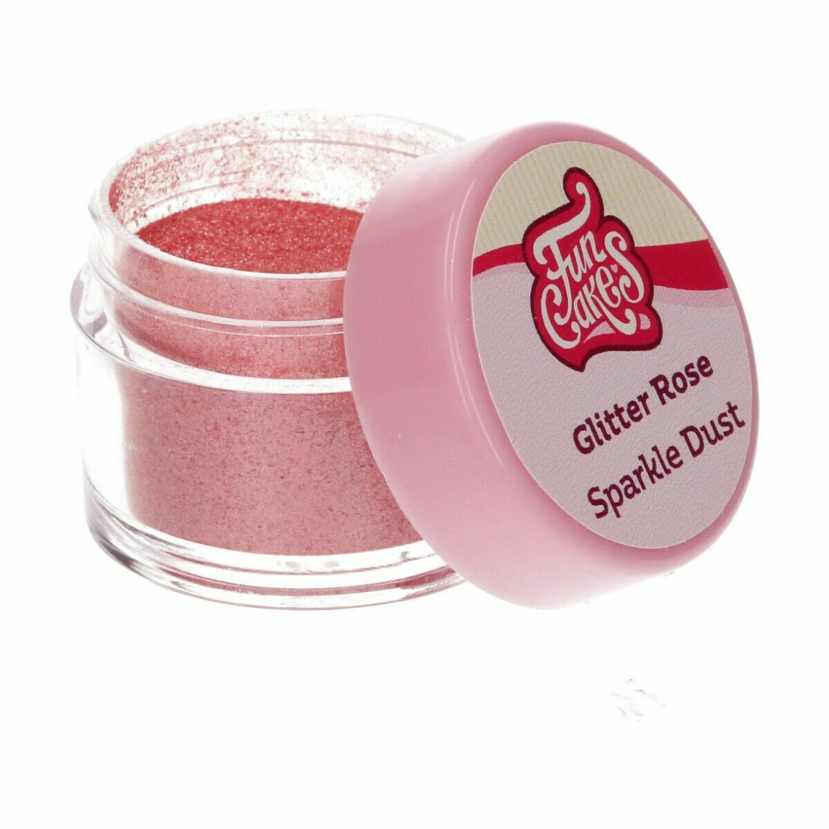 FunCakes Edible Dust -SPARKLE -GLITTER ROSE - Βρώσιμη Σκόνη - Λαμπερό Ροζ με Γκλίτερ