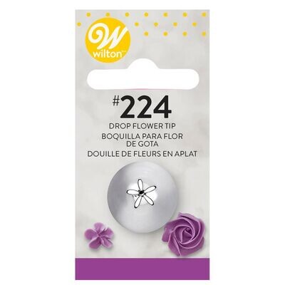 WILTON Nozzle -DROP FLOWER No.224 -Μύτη Κορνέ Λουλούδι