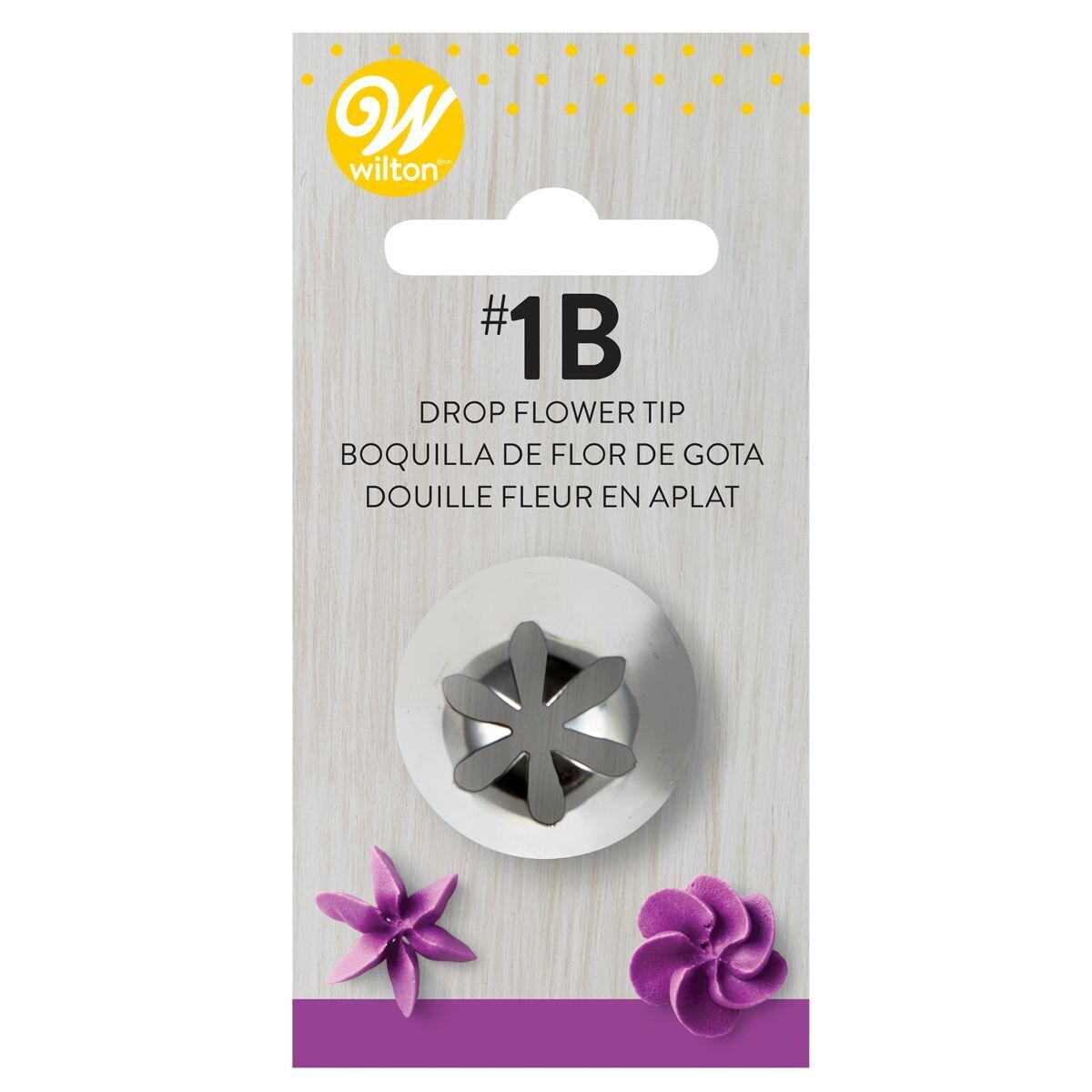 WILTON Nozzle -DROP FLOWER No.1B -Μύτη Κορνέ Λουλούδι