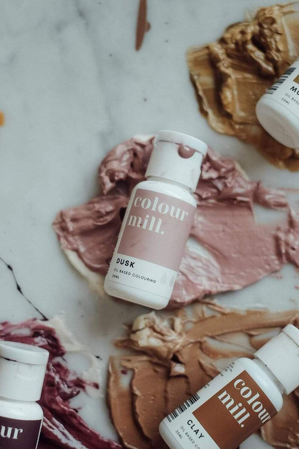 Colour Mill Oil Based Gel Colour - DUSK 20ml - Χρώμα Σοκολάτας σε Τζελ Ροζ/Σάπιο Μήλο