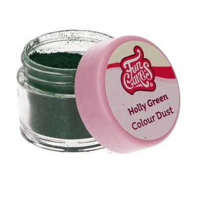 FunCakes Edible Dust -MATT -HOLLY GREEN - Βρώσιμη Σκόνη Ματ - Πράσινο του Πρίνου