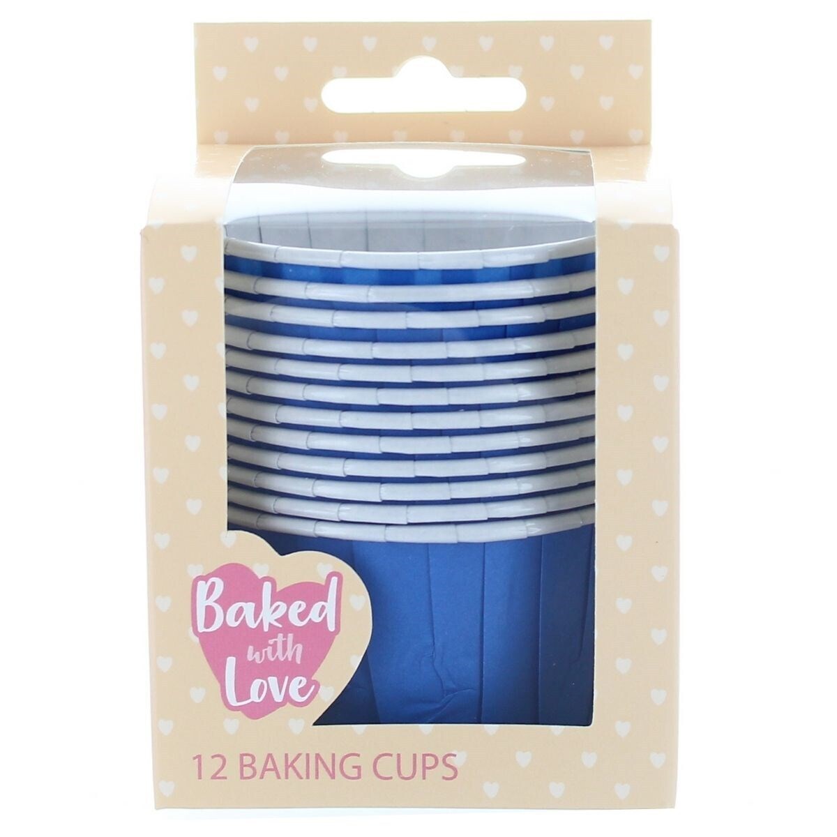 Baked With Love Baking Cups -BLUE -Κυπελάκια Ψησίματος 5εκ -Μπλε 12 τεμ