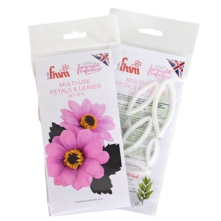 FMM Flower Cutters -MULTI-USE PETAL &amp; LEAF - Σετ 5τεμ κουπ πατ Πέταλα &amp; Φύλλα