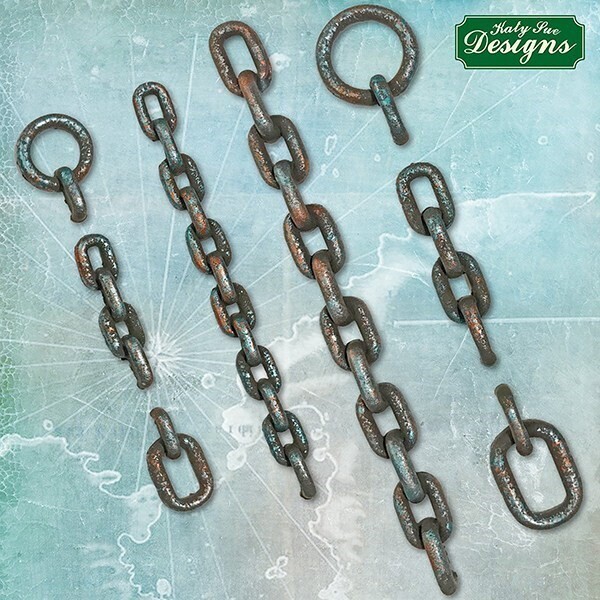 Katy Sue Silicone Mould -CHAINS -Καλούπι Σιλικόνης Αλυσίδες