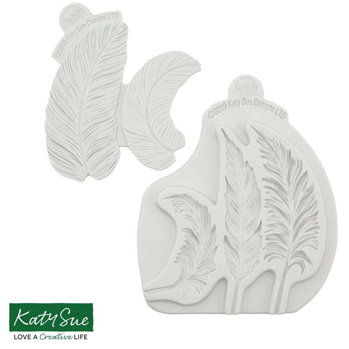Katy Sue Silicone Mould -FEATHERS -Καλούπι Σιλικόνης Φτερά