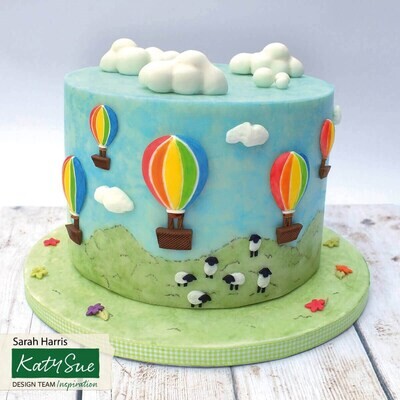 Katy Sue Silicone Mould -HOT AIR BALLOONS -Καλούπι Σιλικόνης Αερόστατο