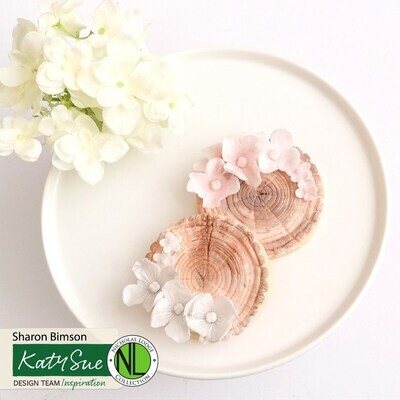 SALE!!! Katy Sue Silicone Mould -LOG Slice Mould -SMALL - Καλούπι Σιλικόνης φέτα Κορμού Δέντρου Μικρό Μέγεθος 7.6εκ