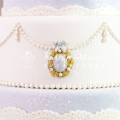 Karen Davies PEARL BORDERS  -Καλούπι Σιλικόνης Πέρλες