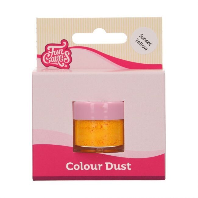 FunCakes Edible Dust -MATT -SUNSET YELLOW - Βρώσιμη Σκόνη Ματ - Έντονο Κίτρινο