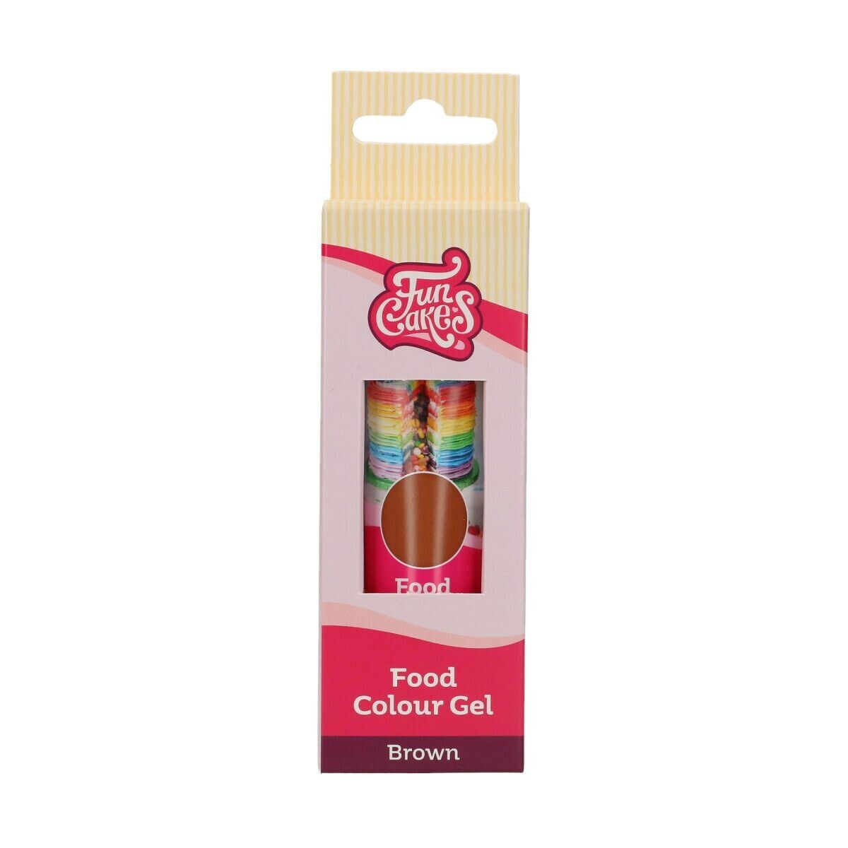 FunCakes FunColours GEL -BROWN -Χρώμα Τζελ -Καφέ 30γρ